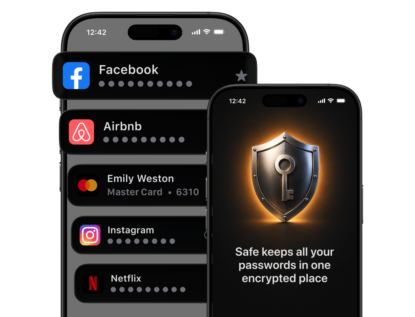 Safe füllt deine Logins aus und bewahrt jedes Passwort verschlüsselt auf